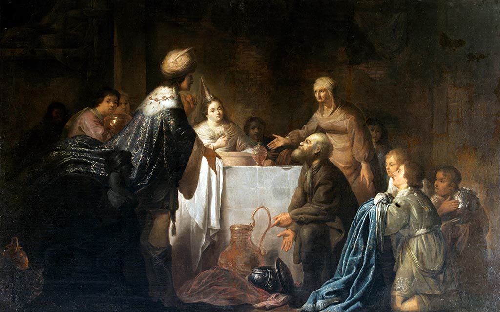 Joseph and his brothers, vintage artwork by Willem de Poorter, 12x8" (A4) Poster