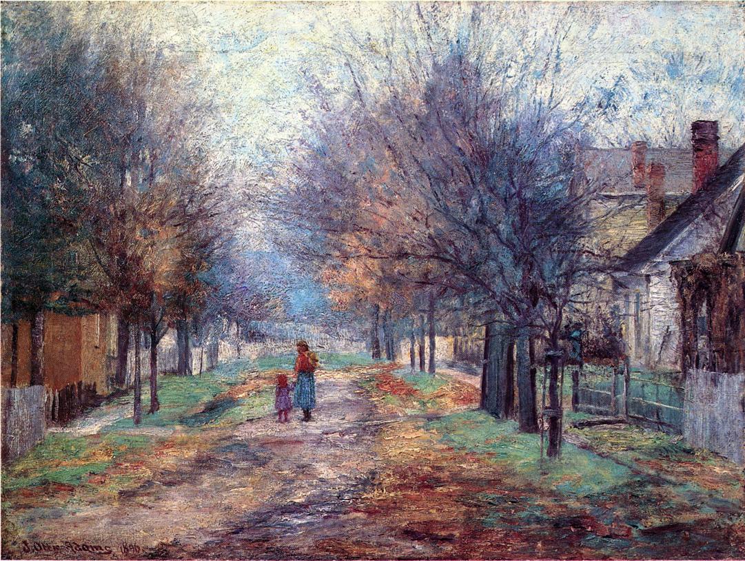 Metamora, vintage artwork by John Ottis Adams, 12x8" (A4) Poster