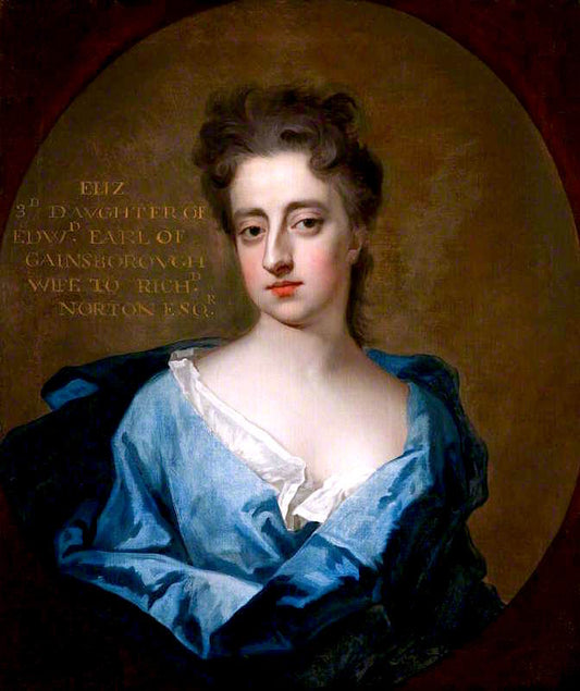 Elizabeth Noel, Lady Norton, vintage artwork by Michael Dahl, 12x8" (A4) Poster