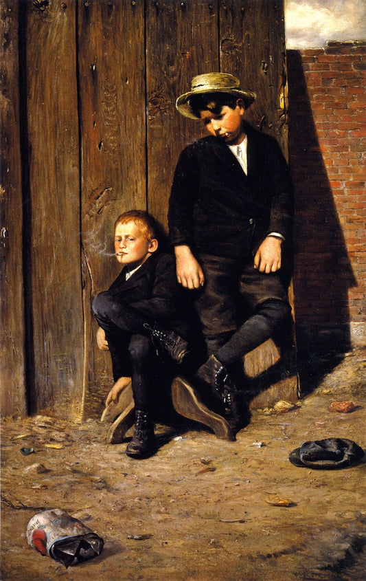 Behind the Fence by Joseph Kleitsch,16x12(A3) Poster
