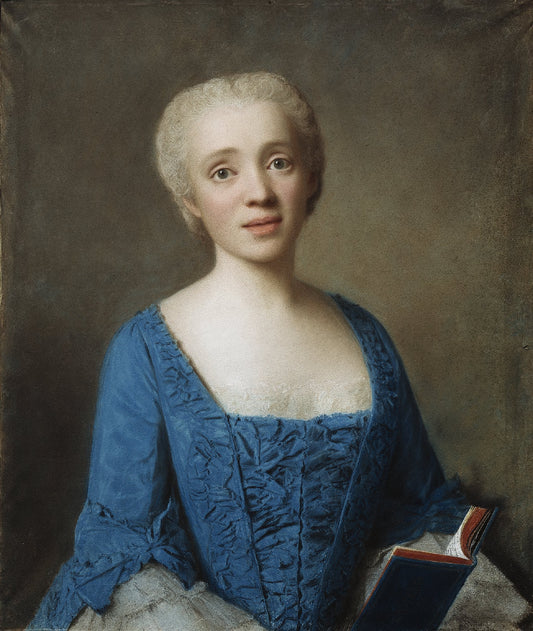 Marie-Rose de Larlan de Kercadio de Rochefort, vintage artwork by Jean-Étienne Liotard, 12x8" (A4) Poster