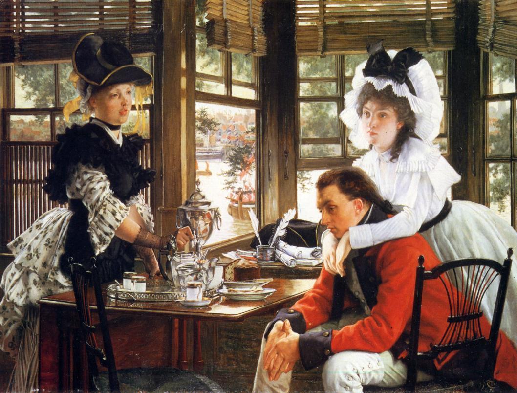 Bad News, vintage artwork by James Tissot, 12x8" (A4) Poster