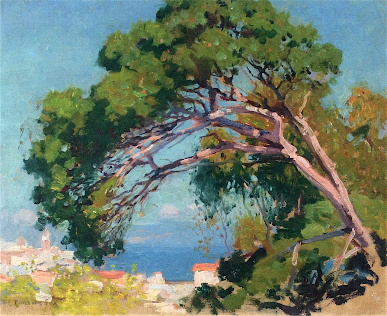 Au Maroc, vintage artwork by Emanuel Phillips Fox, 12x8" (A4) Poster