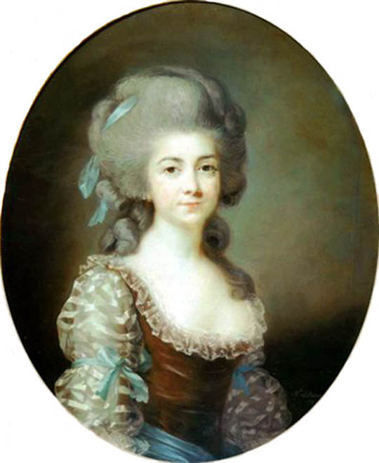 Madame de Saint Huberty, vintage artwork by Élisabeth Vigee-Lebrun, 12x8" (A4) Poster