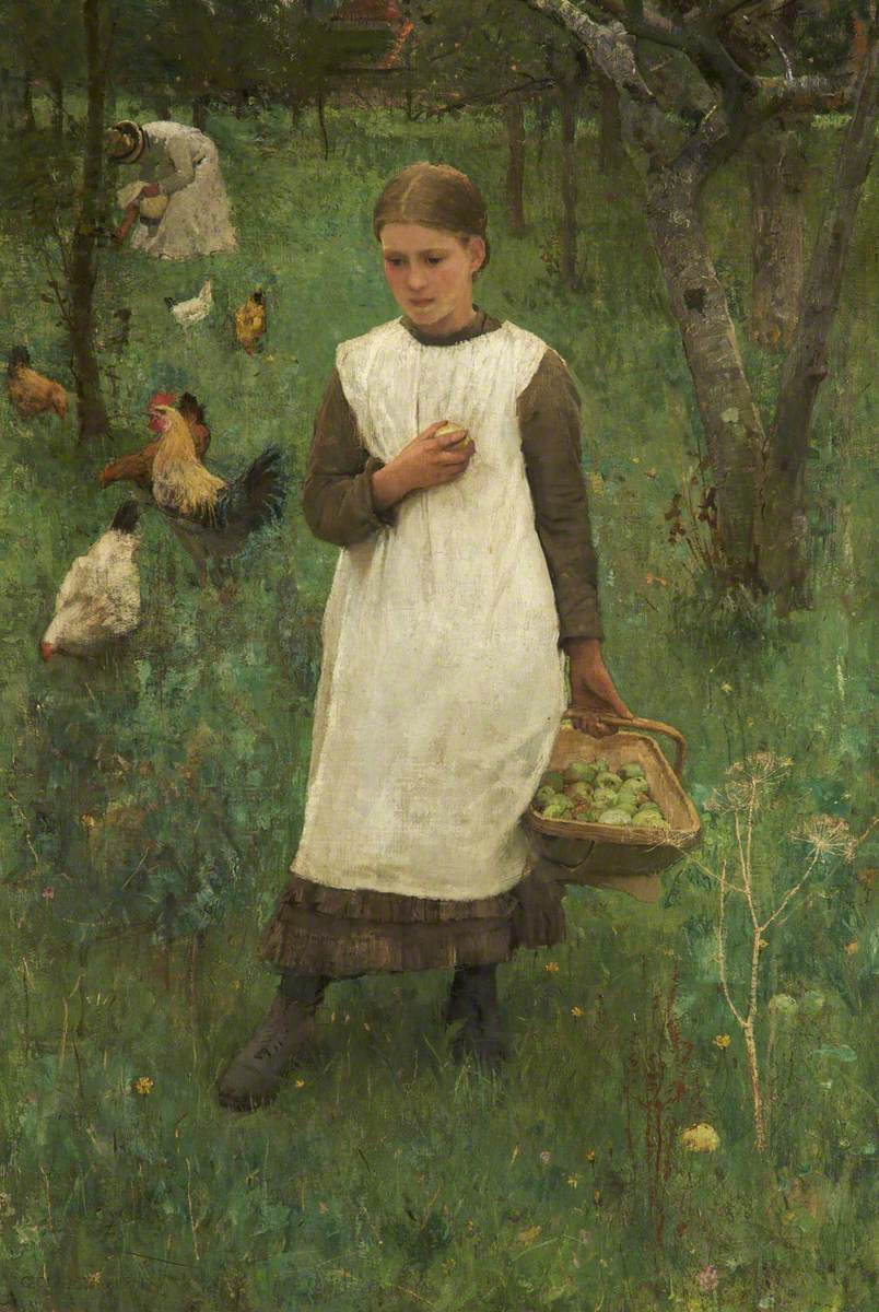 In the Orchard by Sir George Clausen, R.A., R.W.S., R.I.,A3(16x12")Poster