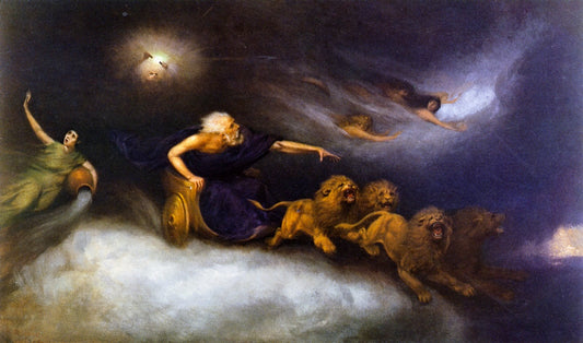 The Spirit of the Storm, vintage artwork by William Holbrook Beard, 12x8" (A4) Poster