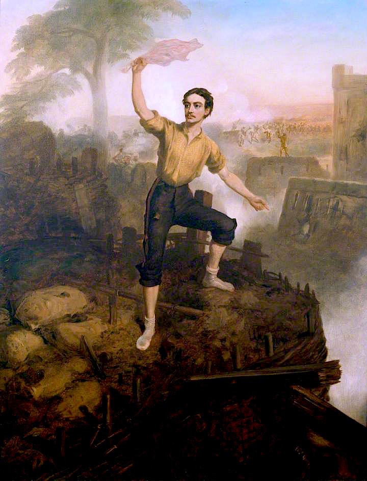Lieutenant Thomas Adair Butler...., vintage artwork by Louis William Desanges, A3 (16x12") Poster Print