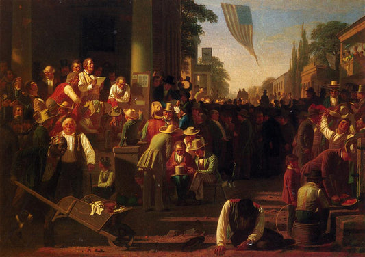 The Verdict of the People, vintage artwork by George Caleb Bingham, A3 (16x12") Poster Print