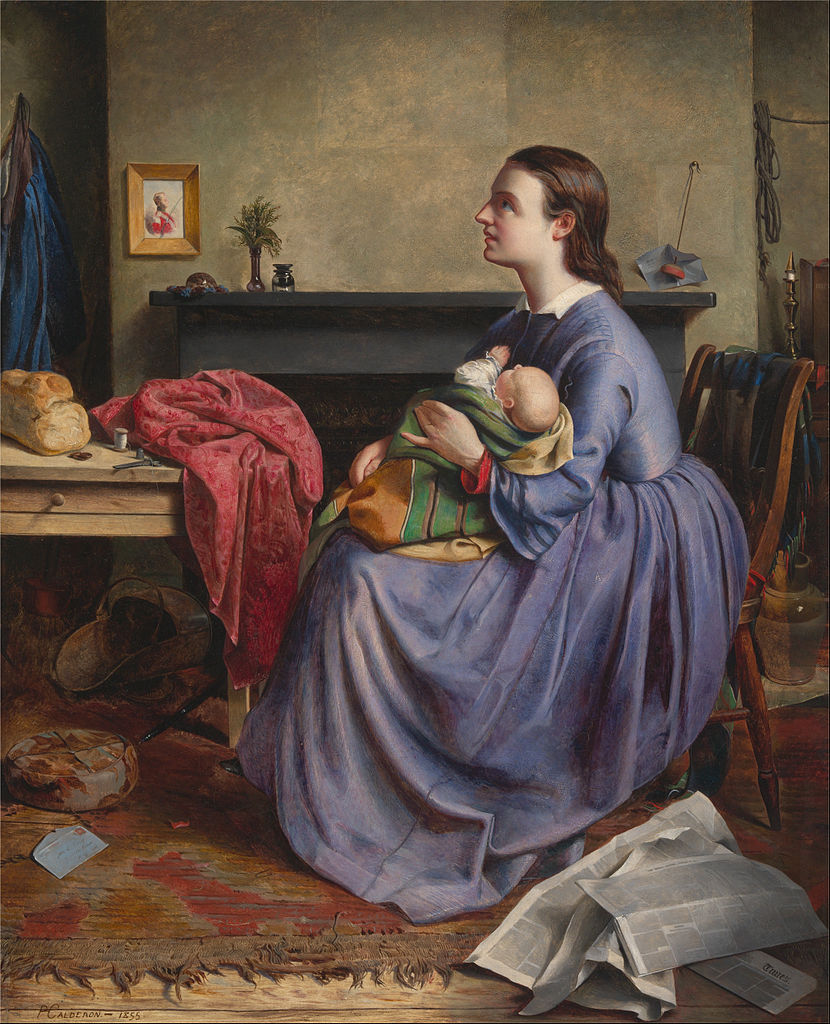 Lord, Thy Will Be Done, vintage artwork by Philip Hermogenes Calderon, 12x8" (A4) Poster