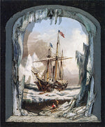 Arctic Exploring Str. Jeannette, vintage artwork by Xanthus Russell Smith, 12x8" (A4) Poster