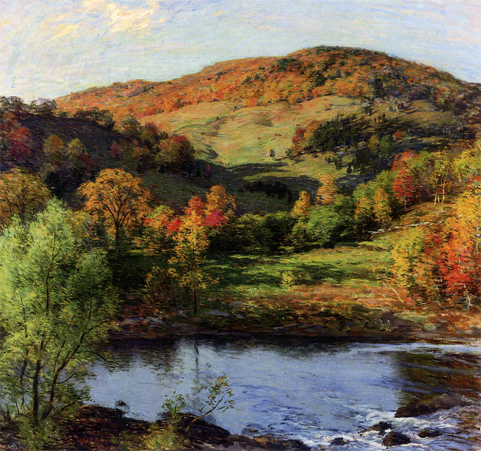 The Golden Carnival by Willard Leroy Metcalf,A3(16x12")Poster