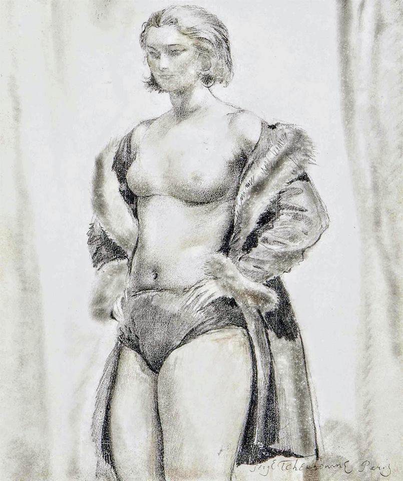 Female study by Sergei Chekhonin,16x12(A3) Poster