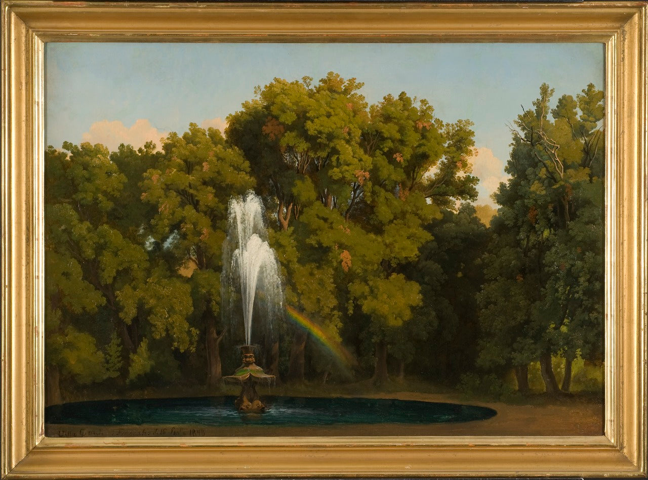 In the Park, Frascat, vintage artwork by Gustaf Wilhelm Palm, A3 (16x12") Poster Print