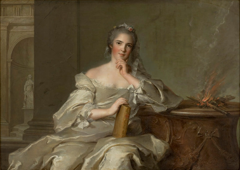 Princess Anne-Henriette of France - The Fire, vintage artwork by Jean-Marc Nattier, 12x8" (A4) Poster
