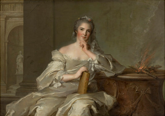 Princess Anne-Henriette of France - The Fire, vintage artwork by Jean-Marc Nattier, 12x8" (A4) Poster