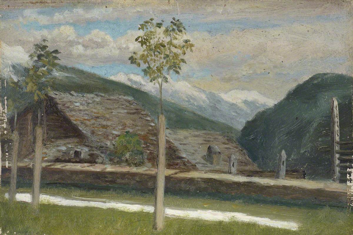Leventina Valley, vintage artwork by Samuel Butler, 12x8" (A4) Poster