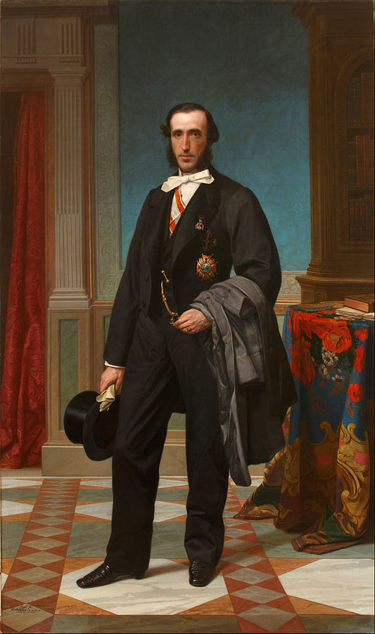 Basilio de Chávarri, vintage artwork by Angel María Cortellini Hernández, A3 (16x12") Poster Print