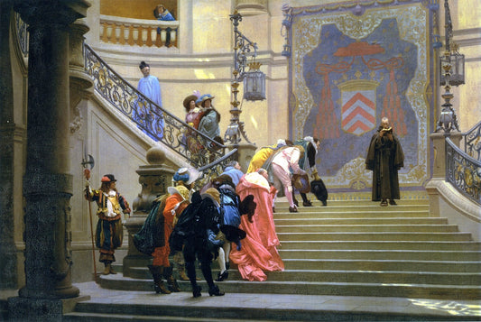 The Gray Cardinal, vintage artwork by Jean-Leon Gerôme, 12x8" (A4) Poster