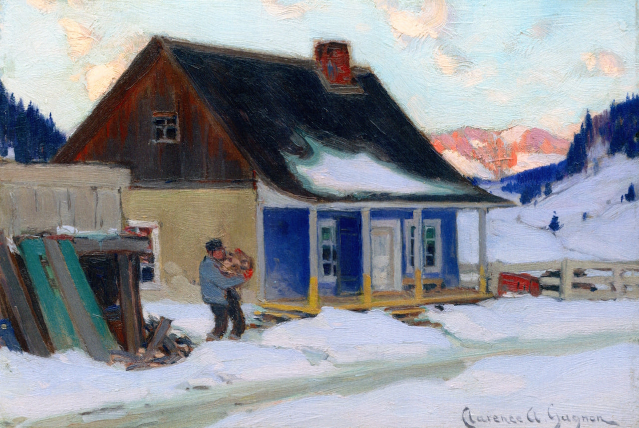 utique, Rang St. Laurent, Baie-Saint-Paul by Clarence Gagnon,16x12(A3) Poster