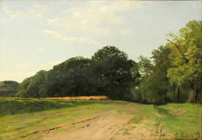 Edge of Woods, vintage artwork by Christian Johann Kroner, 12x8" (A4) Poster