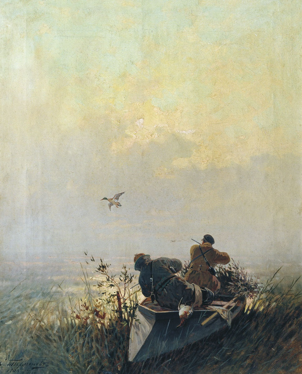 Duck Hunting by Yevgeny Tikhmenev,A3(16x12")Poster