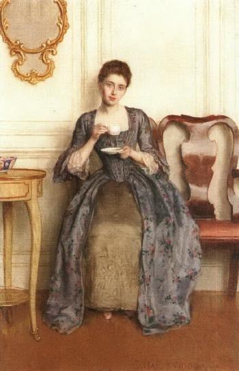 A Cup Of Tea by Charles Haigh Wood,A3(16x12")Poster