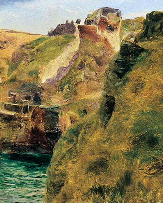Sea Depths (A Sketch on the Cornish Coast), vintage artwork by John William Inchbold, 12x8" (A4) Poster