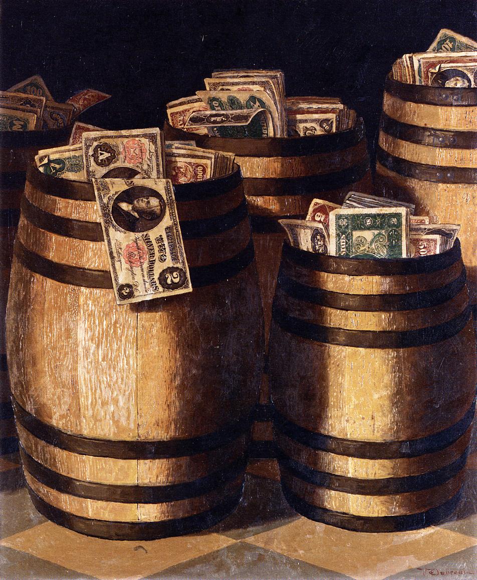 Barrels of Money by Victor Dubreuil,16x12(A3) Poster