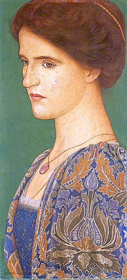 Fiammetta (Georgie Gaskin), vintage artwork by Arthur Joseph Gaskin, 12x8" (A4) Poster