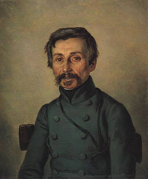 Ivan Yakushkin, vintage artwork by Carl Peter Mazer, A3 (16x12") Poster Print