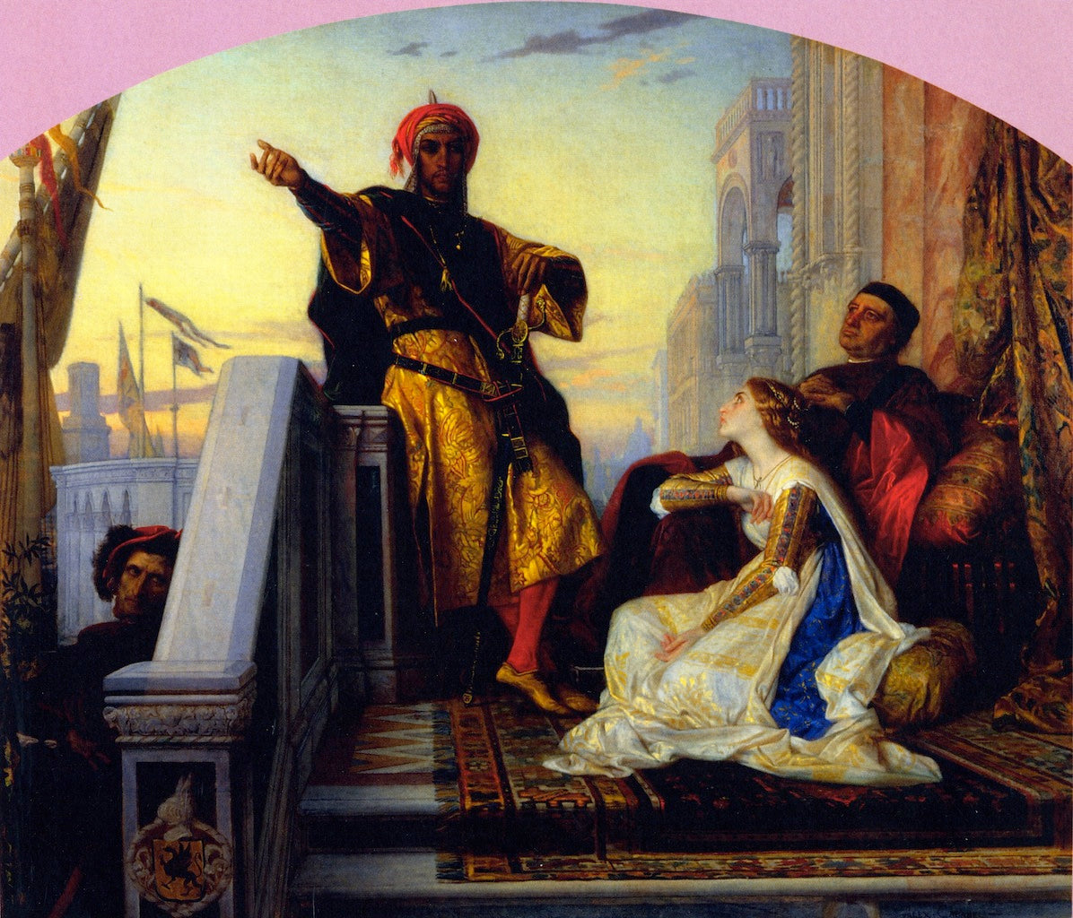 Othello Relating His Battles, vintage artwork by Alexandre Cabanel, 12x8" (A4) Poster
