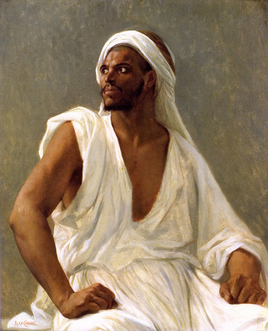 Portrait of an Arab, vintage artwork by Alexandre Cabanel, 12x8" (A4) Poster