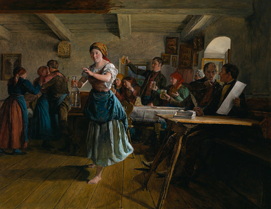 The Opening Dance, vintage artwork by Ferdinand Georg Waldmüller, A3 (16x12") Poster Print