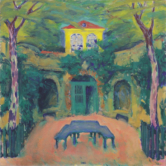 Yellow House in the Countryside by Koloman Moser,A3(16x12")Poster