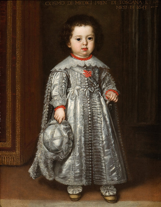 Portrait of Cosimo III de’ Medici, vintage artwork by Justus Sustermans, 12x8" (A4) Poster