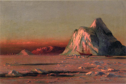 The Bark "Panther" Under the Midnight Sun, vintage artwork by William Bradford, 12x8" (A4) Poster