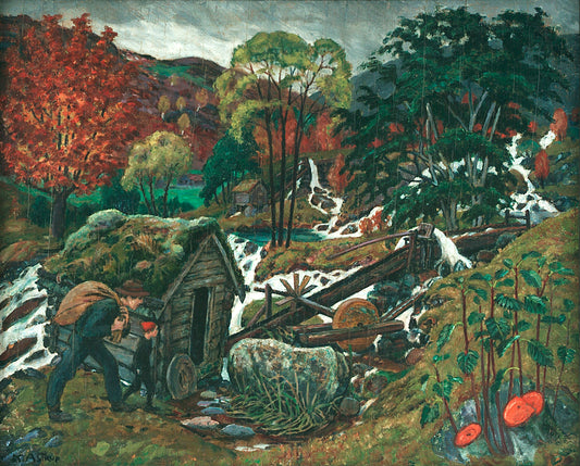 Going to the Mill by Nicolai Astrup,16x12(A3) Poster