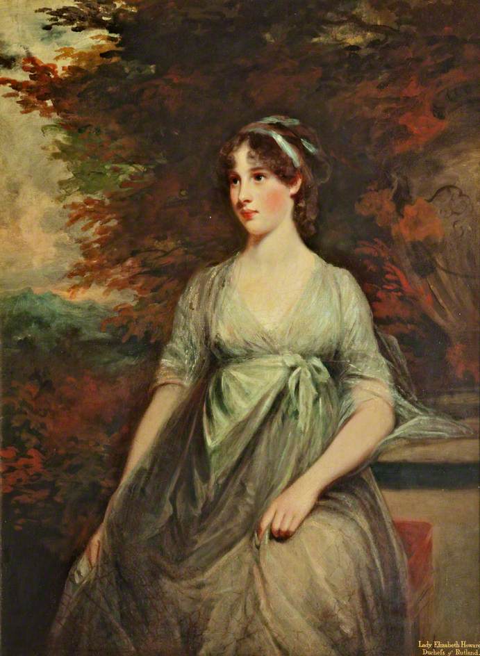 Lady Elizabeth Howard, vintage artwork by John Hoppner, 12x8" (A4) Poster