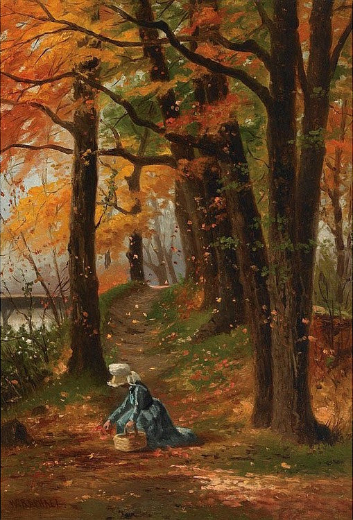 The Berry Picker, vintage artwork by William Raphael, 12x8" (A4) Poster