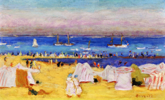 The Beach (Arachon) by Pierre Bonnard,A3(16x12