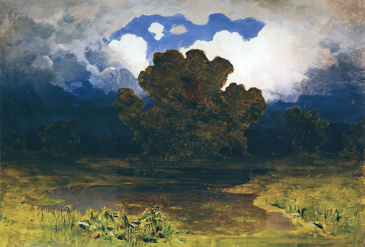 Forest Lake, vintage artwork by Arkhip Ivanovich Kuindzhi, 12x8" (A4) Poster