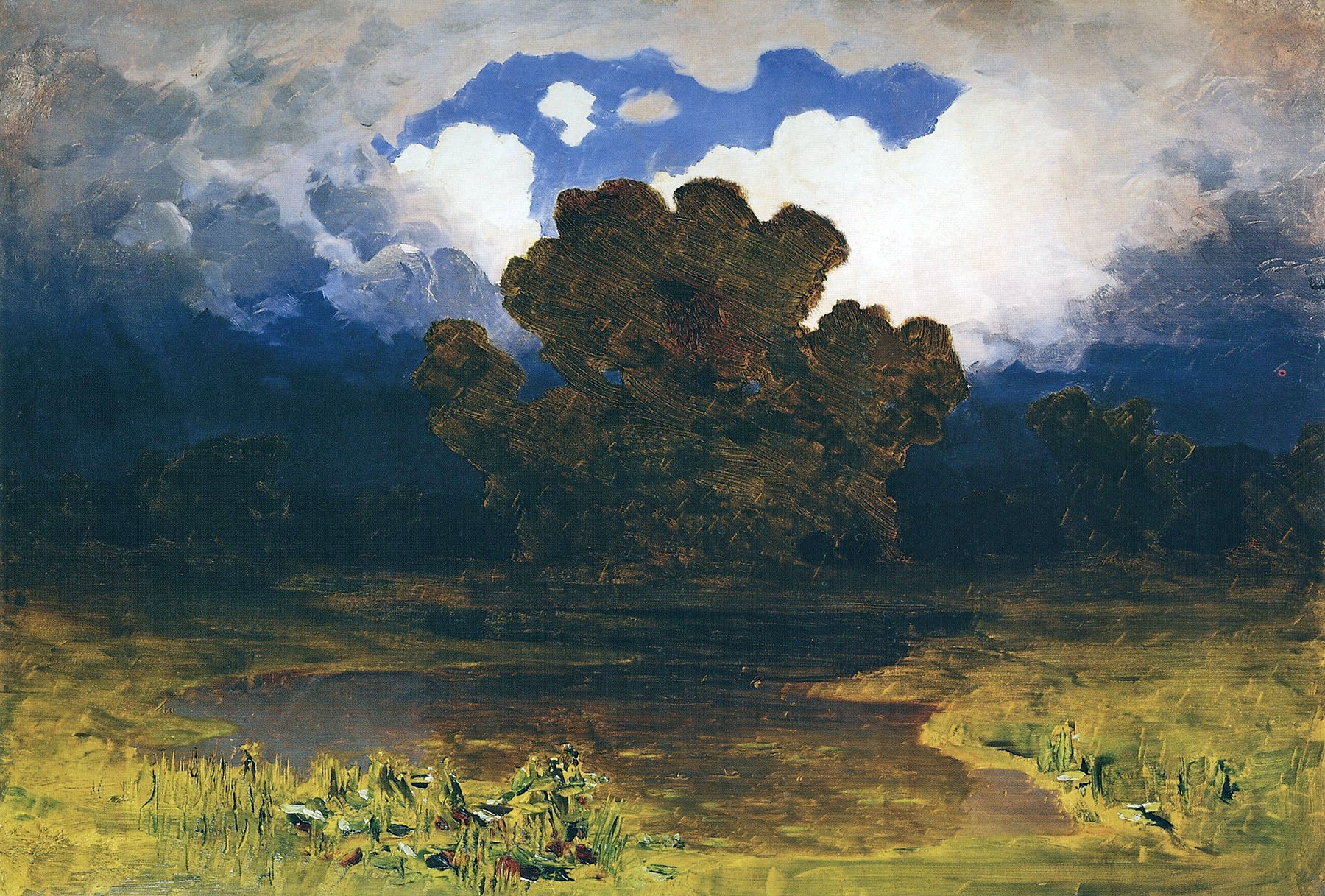 Forest Lake, vintage artwork by Arkhip Ivanovich Kuindzhi, 12x8" (A4) Poster