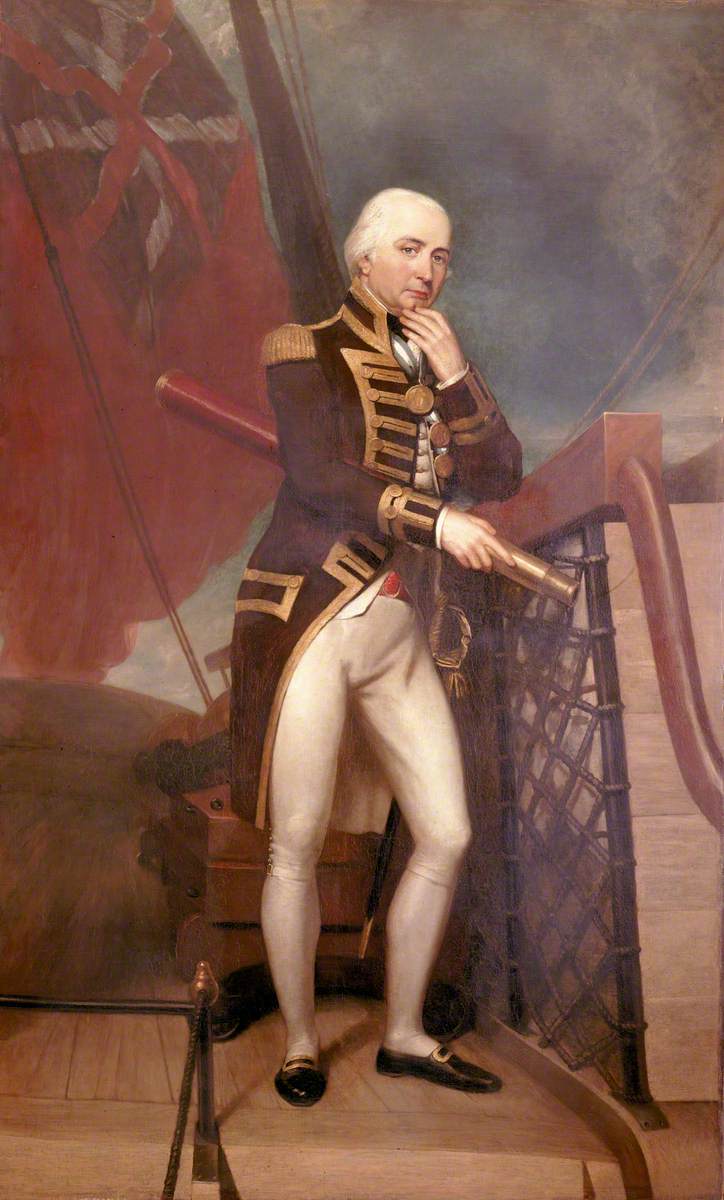 Rear-Admiral Cuthbert Collingwood (1748–1810), vintage artwork by Henry Howard, 12x8" (A4) Poster