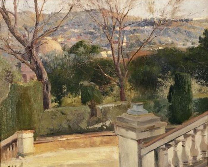 Paisaje de barcelona by Eliseo Meifren i Roig,A3(16x12")Poster