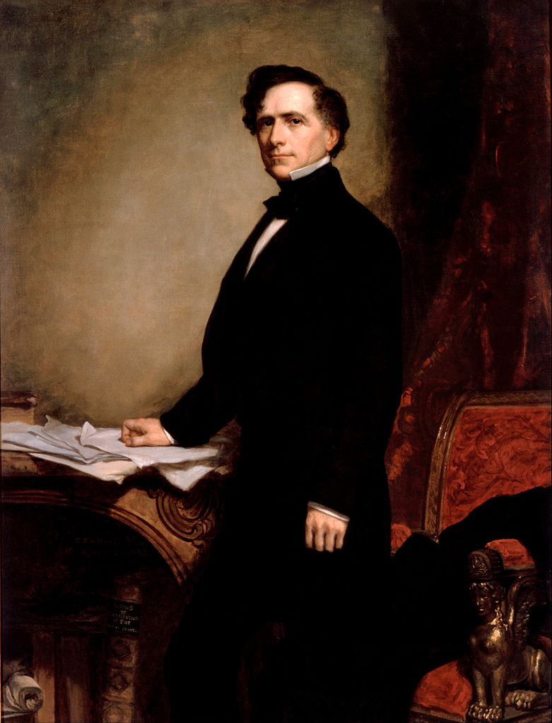 Franklin Pierce, vintage artwork by George Peter Alexander Healy, A3 (16x12") Poster Print