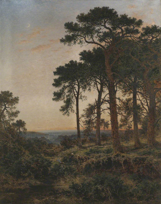 The Evening Hour, vintage artwork by Benjamin Williams Leader, 12x8" (A4) Poster