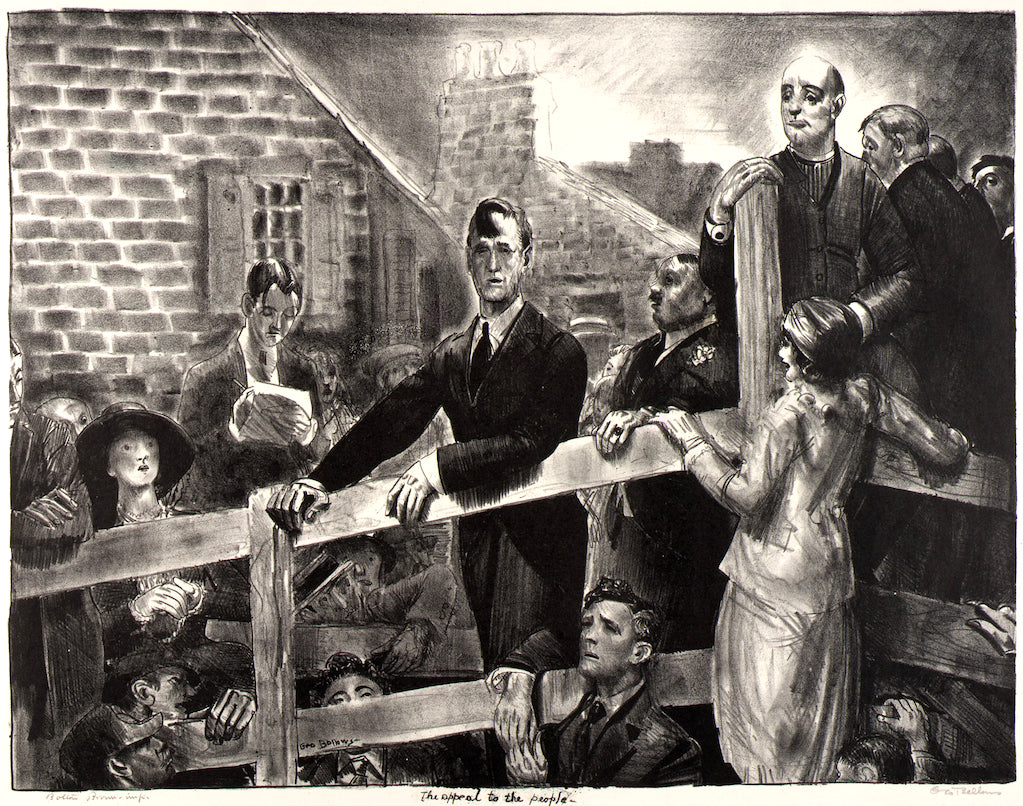 The Appeal to the People by George Wesley Bellows,16x12(A3) Poster