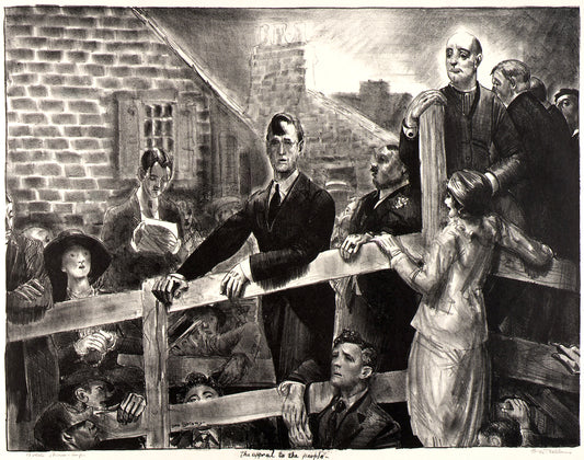 The Appeal to the People by George Wesley Bellows,16x12(A3) Poster