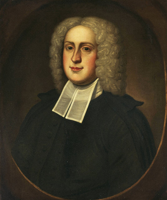 Rev. William Tennent, Jr. (1705-1777), vintage artwork by Attributed to John Smibert, 12x8" (A4) Poster