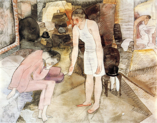 Eight O'Clock, vintage artwork by Charles Demuth, 12x8" (A4) Poster